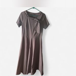 Elegant Dark Grey Dress 50’s inspired